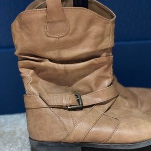 Tan ankle boots
